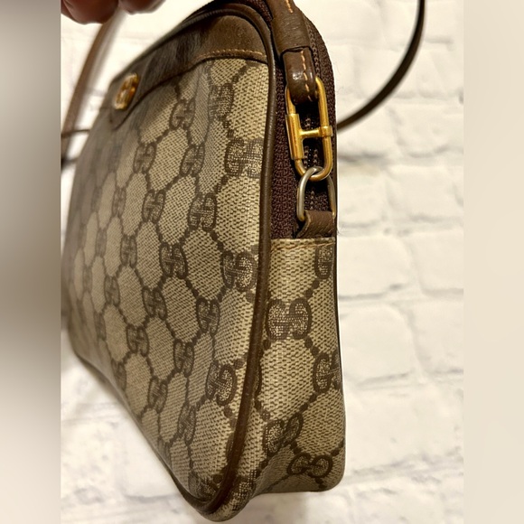 Gucci GG Supreme Vintage Brown Crossbody / Shoulder Bag In Beautiful Condition. - Picture 15 of 16